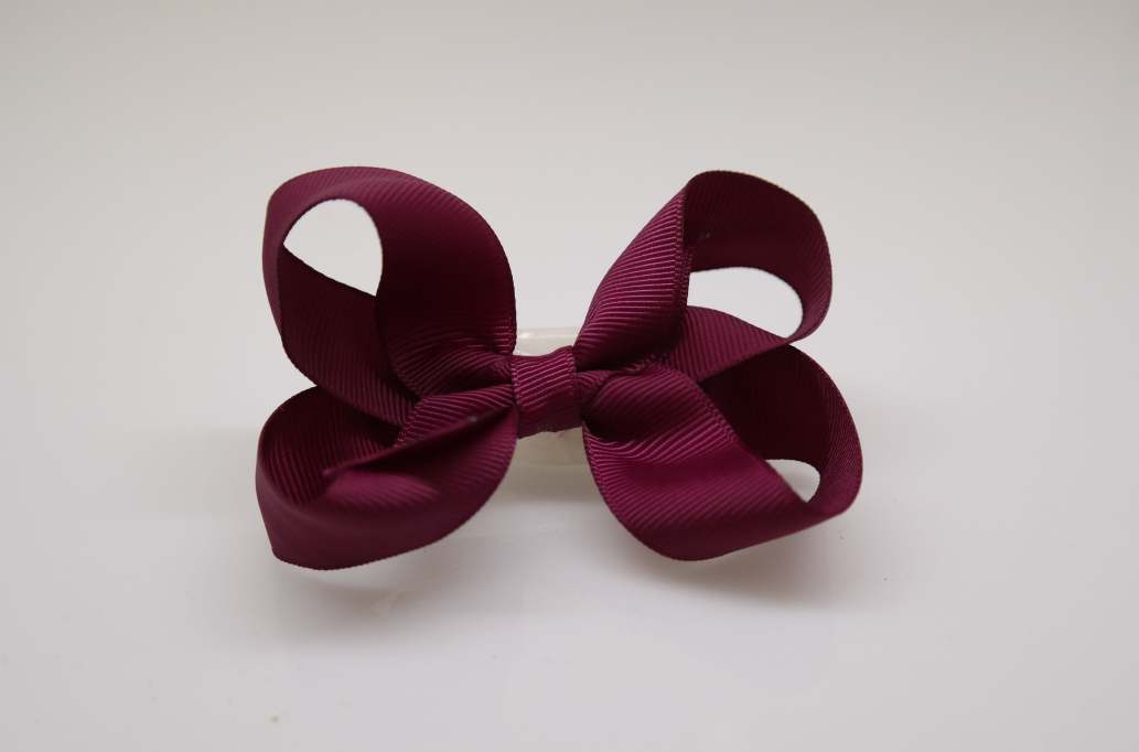 Large bowtique hair Bow with colors  Wine